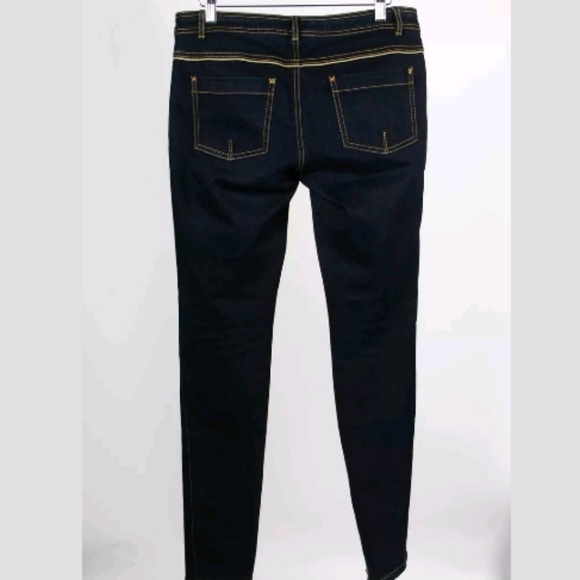 Zoe Blue Cotton Blend Women's 5 Pocket Skin - Picture 5 of 6